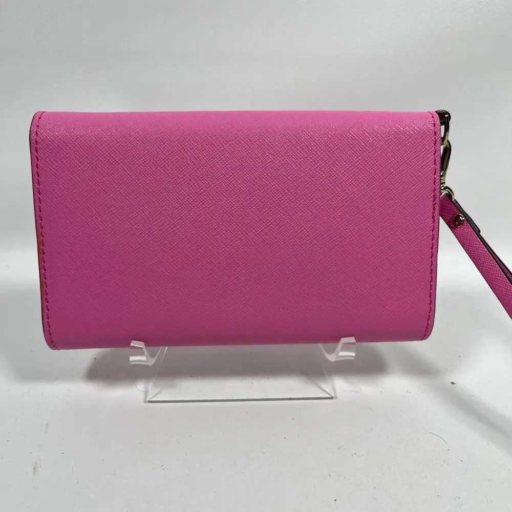 KATE SPADE Wallet Cedar Street iPhone Wristlet Saffiano Leather Case Pink